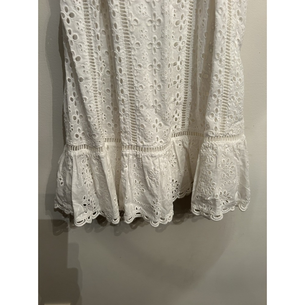 Kavari AU Women's Cotton White Eyelet Dress Size Medium - Picture 9 of 14